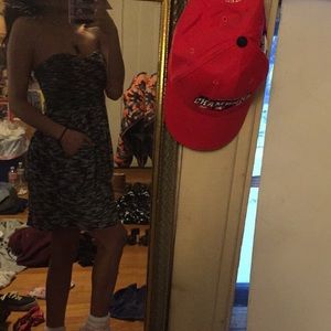 Free people salt and pepper dress w/ pockets!